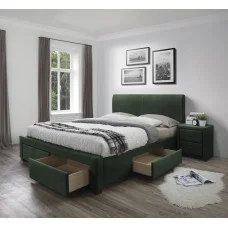 MODENA 3 bed, DARK GREEN VELVET